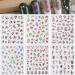 Watercolor Spring Nail Art Stickers - Pink Purple Floral Design for Acrylic Nails | DIY Nail Decorations for Women - Buy Online on GoSupps.com