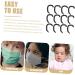 Baby Ear Correctors 6 Pcs Silicone Auricle Correction Prominent Ear Corrector for Boys and Girls Aid Black 4.4x3.6x0.4cm - Buy Online on GoSupps.com
