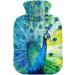 Naanle Watercolor Peacock Hot Water Bottle 1L for Pain Relief & Therapy | Transparent Heat Bottle for Hands & Feet - Buy Online on GoSupps.com