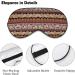 LynaRei Boho Bohemian Pattern Sleep Mask - Adjustable Soft Eye Cover for Travel and Nap Style-3 - Buy Online on GoSupps.com
