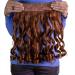 Hair2Heart Clip-in Extensions - 130g Wavy Synthetic Hairpiece in Nougat Brown #7 60cm | Premium Quality Hair Extensions for All Hair Types - Buy Online on GoSupps.com