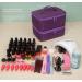 ButterFox Nail Polish Organizer Storage Case - Fits Nail UV Dryer Light and 30-40 Bottles - Nail Supplies Organizer (Royal Purple) - Buy Online on GoSupps.com