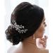 SWEETV Crystal Wedding Hair Comb Clip - Silver Bridal Hair Piece & Accessories for Women - Buy Online on GoSupps.com