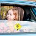 TIESOME 2 pcs Baby on Board Car Warning Sticker Set Giraffe + Lion | Reusable Decal with Suction Cups | Baby in Car Window Cling Sign - Buy Online on GoSupps.com