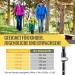 Glymnis Adjustable Hiking Sticks - 7075 Aluminum Trekking Poles (110-130cm) with Rubber Buffers - Lightweight & Durable Walking Sticks for Outdoor Adventures - Buy Online on GoSupps.com