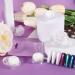 Laza White Pearl Chrome Nail Powder Set - 8 Colors Metallic Mirror Effect Pigment for Gel Nails & Resin Craft - Ice Transparent Aurora Glitter Dust Kit for Stunning Nail Art & Gifts - Buy Online on GoSupps.com