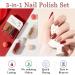 Red Nail Polish Red Nude Gold Sparkles Nail Polish 3-in-1 Set Fast Drying and Long Lasting Red Nail Varnish Glitter Sparkles Gel Nail Polish Gift Set - Buy Online on GoSupps.com