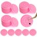 100Pcs False Lash Glue Holder Lash Trays for Lash Extensions Disposable Plastic False Eyelashes Glue Holder Eyelashes Glue Holder Eyelash Extension Glue Holder Pallet Pads(Pink)