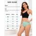 Leovqn Lace Trim Period Pants for Women | Menstrual Underwear | Heavy Flow & Leakproof | Postpartum Briefs | M Light Green - Buy Online on GoSupps.com
