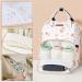 Multifunctional Diaper Bag Backpack with USB Port and Stroller Straps Beige - Buy Online on GoSupps.com