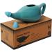 HealthGoodsIn - Porcelain Ceramic Neti Pot for Nasal Cleansing Turquoise | Neti Pot with 5 Sachets of Neti Salt + Instructions Leaflet | Natural Treatment for Sinus Infection and Congestion - Buy Online on GoSupps.com
