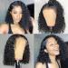 Legendhair 12 Inch Curly Bob Wigs Human Hair 13x4 HD Transparent Lace Front Human Hair Wigs For Black Women Deep Curly Wave Frontal Closure Wigs Pre Plucked With Baby Hair Natural Hairline150% Density 12 Inch 13x4 Curly Bo…