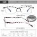 EYEURL 4-Pack Half Reading Glasses for Women | Rectangle Blue Light Glasses | Spring Hinge Readers for Men | 2.75 x Magnification - Buy Online on GoSupps.com