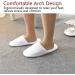 5 Pairs Disposable Slippers White Non-Slip Closed Toe Slippers Shoes Comfortable Waffle Adult Slippers for Spa Guest Travel Hotel Nail Salon One Size White - Buy Online on GoSupps.com