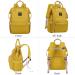 Pomelo Best Baby Diaper Backpack | Macaron Diaper Bag with Waterproof Changing Pad | Large Capacity Travel Bag in Yellow - Buy Online on GoSupps.com