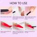 Saviland 4 in 1 Gel Nail Glue - Extra Strong UV Nail Glue for Long Lasting Nail Extensions - 2PCS Set for Home Nail Art DIY - Buy Online on GoSupps.com