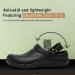 JSWEI Chef Shoes Clogs - Non Slip Oil Resistant Kitchen Work Safety Shoes - Black, Size 13 Women/11 Men - Buy Online on GoSupps.com