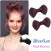 Messy Bun Hair Piece for Women Synthetic Bow Hair Bun Claw Chignon Hair Bun Straight Updo Hairpiece Cute Bow Hair Extensions Clip in Hair Bun Extensions for Women Girls Fake Hair Accessories for Wom Red brown-01 - Buy Online on GoSupps.com