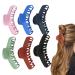 REJOL Large Hair Claw Clips 5.1 Inch Stronghold Lightweight Big Jaw Clip Non-slip Jumbo Octopus Clamps for Women of thin thick hair Pack of 6 Matte Colors 5.1 Inch (Pack of 6)