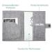 Cozy Racoon Mother Pass Cover - Handcrafted Felt Rainbow Blue | Made in Germany | Ideal Gift for Expecting Moms with Pockets for Insurance Card & Ultrasound Images - Buy Online on GoSupps.com