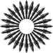 Black Screw-in Archery Bullet Points - 100 Grain, 24 Pieces - Field Target Practice Shooting - Buy Online on GoSupps.com