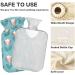 NAANLE 2L Hot Water Bottle with Tulip Flowers Cover - Perfect for Pain Relief Hand & Foot Warmer Neck & Back Therapy | Transparent Heat Bottle - Buy Online on GoSupps.com