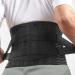 Adjustable belt waist lumbar support orthopedic corset vertebral saliconal decompression double -band waist trainer brace relief from back pain (color: black size: m) Black S