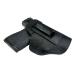 Relentless Tactical The Defender Leather IWB Holster - Made in USA - for S&W M&P Shield | Glock 17 19 22 23 32 33 43 | Springfield XD & XDS | Plus All Similar Sized Handguns Midnight Black Inside the Waistband - Right Side
