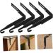 Hohopeti Bag Hanger Hook 4pcs Metal Cabinet Hooks Coat Rack Hooks Hangers Rustic Hooks Hanging Organizer On The Door Mirror 8.00X7.00X1.20CM Black - Buy Online on GoSupps.com