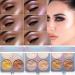 Shimmer Highlighter Palette - White Pink Champagne Gold Hilight Makeup Powder | Face Glitter Primer for Makeup - 4 Colors - 1 Count - Buy Online on GoSupps.com