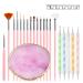Nail Art Tools 22-piece Set Resin Nail Art Palette 2-way Acrylic Silicone Engraving Pen Dotting Pen Tools Nail Art Kit for Nail Art DIY Home Salon Makeup Display Board