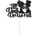 Gyufise 1Pc Till Death Do Us Part Cake Topper Black Glitter Wedding Happy Valentine's Day Cake Topper Decorations Valentine's Day Theme Birthday Party Cake Decorations Supplies Black 1pc - Buy Online on GoSupps.com