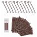Enselling Hair Grips Pack of 50-5.5cm - Crimped Blonde Bobby Pins for Women Girls and Hairdressing Salons -Perfect for Thick Thin & Curly Hair Styling (Brown)
