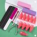 DUAU Nail File and Buffer 22pcs Professional Manicure Tools Kit with Stainless Steel Cuticle Pusher - Nail Care Set for Salon and Home Use - Buy Online on GoSupps.com