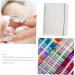 Housoutil 1set Piece Nail Art Organizer Nail Display Book Adhesive Book Finished Nail Sample Booklet Nail Salon Accessory Nail Display Holder Plastic Display Board Finished Product 23x18cm Transparent - Buy Online on GoSupps.com