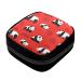 GIAPB Period Bag Sanitary Napkin Storage Bag Pad Holder for Period Makeup Pouch Bear Panda Red Background Color1531