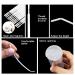 200PCS Disposable Micro Cotton Swabs - Micro Applicator Brushes for Eyelash Extensions & Makeup Cleaning (Black & White - Buy Online on GoSupps.com