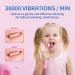 JTF Sonic Electric Toothbrush for Kids 3-12 | Rechargeable Pink Toothbrush with Smart Timer | 4 Kids Size Brush Heads Included - Buy Online on GoSupps.com