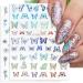 8 Sheets Butterfly Nail Art Stickers - 3D Self Adhesive Designs for Women and Girls | Holographic Glitter, Flame, and Flowers Nail Decals - DIY Manicure Tips - Buy Online on GoSupps.com