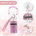Stylish Pink Leather Lipstick Case Keychain | Travel Lip Gloss Organizer & Makeup Storage for Purse - Buy Online on GoSupps.com