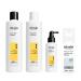 Nioxin Thickening Spray For Natural Hair with Light Thinning Full Size (3 Month Supply) System 1 Kit