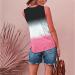 Women's Floral Printed Zipper V Neck Camisole Tank Top - Pink, Medium - Buy Online on GoSupps.com