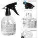 6-Pack 17 oz Empty Plastic Spray Bottles | Cleaning Solutions for Hair, Plants, Pets, Cooking | Fine Mist to Stream | BPA-Free, No-Leak - Buy Online on GoSupps.com
