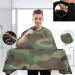 Visesunny Army Green Camouflage Barber Cape - Water-Resistant Hair Cutting Apron & Anti-Static Hairdressing Bib - Buy Online on GoSupps.com
