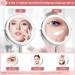 Mirrormore 9 Large Lighted Makeup Mirror | 3 Color LED Dimmable Lighting | 1X/10X Rechargeable Magnifying Mirror | 360 Rotation Vanity Mirror | Touch Screen Detachable Design | Senior Pearl Nickel - Buy Online on GoSupps.com