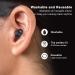High-Quality Reusable Ear Plugs for Sleeping Noise Cancelling & Hearing Protection - Perfect for Work Concerts Swimming & More - Black Silicone - Buy Online on GoSupps.com