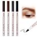 ChAusa 4 Pcs Liquid Eyebrow Pencil, Waterproof Eyebrow Pencil, Eyebrows with Micro-Fork Tip, Waterproof and Sweat-Proof for Natural Looking Eyebrows Makeup
