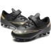 ASOCO DREAM Soccer Shoes for Kids - Low-Top Spiked Cleats for Boys & Girls | Outdoor Athletics Training | Size 36 EU - Black - Buy Online on GoSupps.com