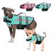 Petbank life jacket dog pet life jacket adjustable dog swimming vest dog protection vest with reflector stripes pet life jacket swimming suit with buoyancy for small medium and large dogs M light blue