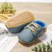 Baby Boys Girls First Walking Shoes | Anti-Slip Oxford Loafer Flats | PU Leather | Blue | 0-6 Months - Buy Online on GoSupps.com